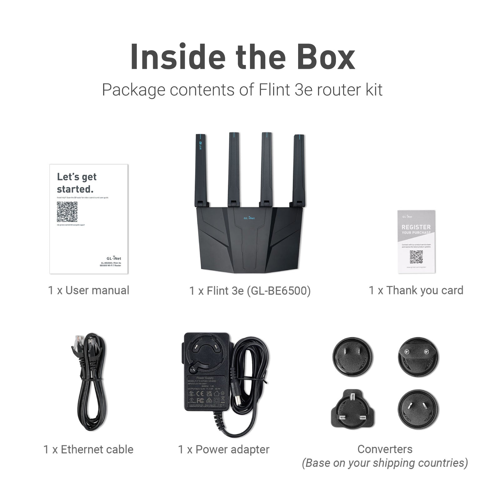 Flint 3e (GL-BE6500) Dual-band Wi-Fi 7 Home Router - GL.iNet