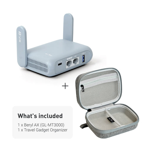 Bundle Offer | GL-MT3000 Wi-Fi 6 Travel Router + GL-Pouch Bag - GL.iNet