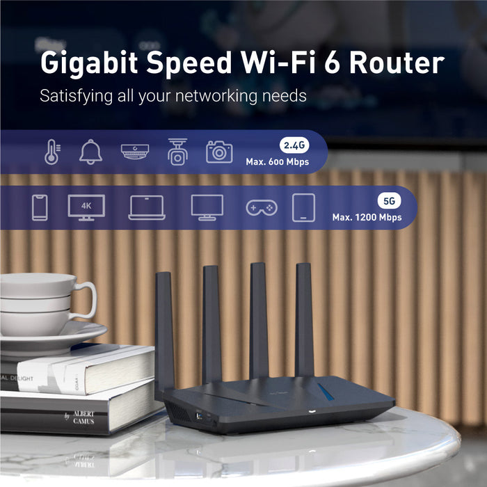Flint (GL-AX1800) Dual-Band Gigabit Wi-Fi 6 Router