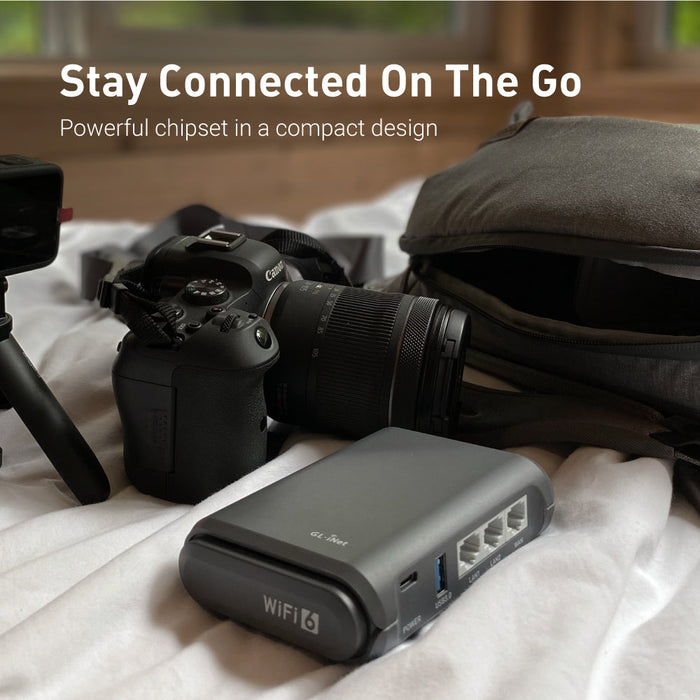 Bundle Offer | Slate AX (GL-AXT1800) Gigabit Wireless Router + Power Supply Adapter - GL.iNet