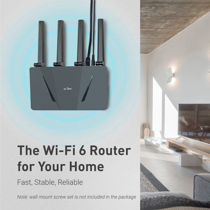 Flint (GL-AX1800) Dual-Band Gigabit Wi-Fi 6 Router