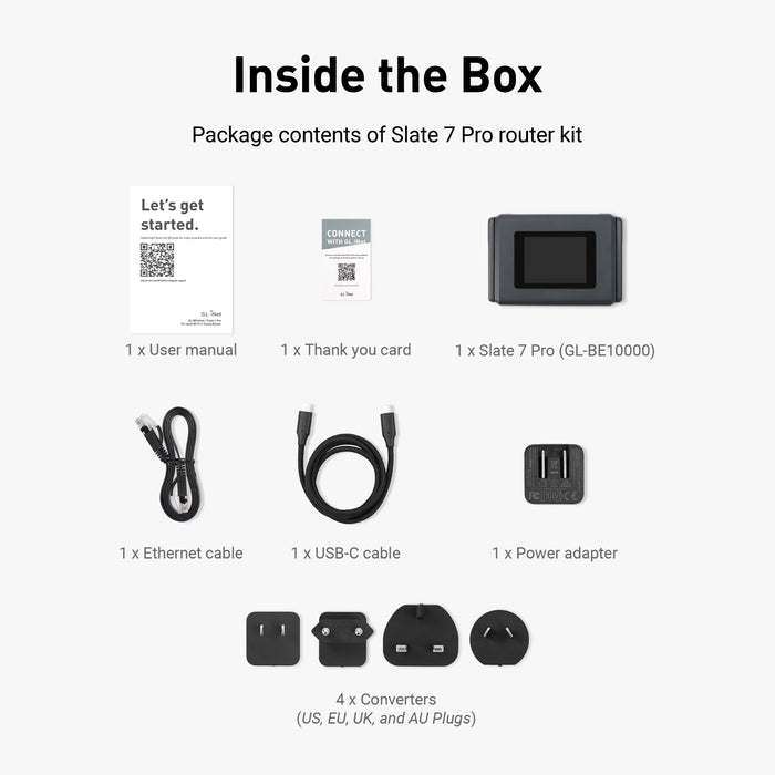 Slate 7 Pro (GL-BE10000) | Tri-band Wi-Fi 7 Travel Router - GL.iNet