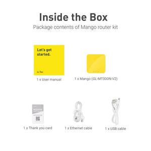 Mango (GL-MT300N-V2) Mini Travel Router | Pocket Wi-Fi | Secure Hotspot ...