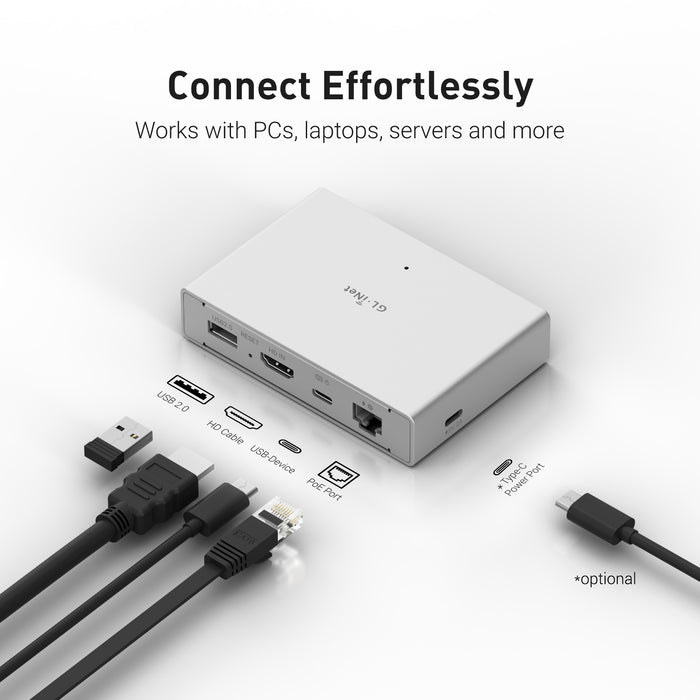 Comet PoE (GL-RM1PE) Remote KVM Control Over Internet - GL.iNet