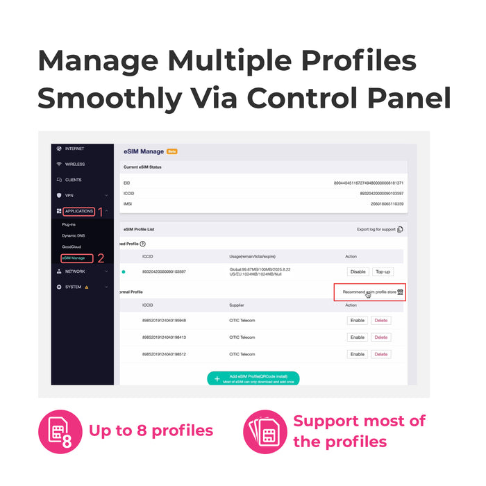 SIMPoYo Physical eSIM Card|Data Only - GL.iNet