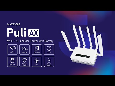Puli AX (GL-XE3000) | Wi-Fi 6 5G Cellular Router with Battery — GL.iNet