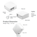 White Mini Smart Router | Commercial IoT Applications | Pocket-sized | Travel-Friendly (GL-AR150) - GL.iNet